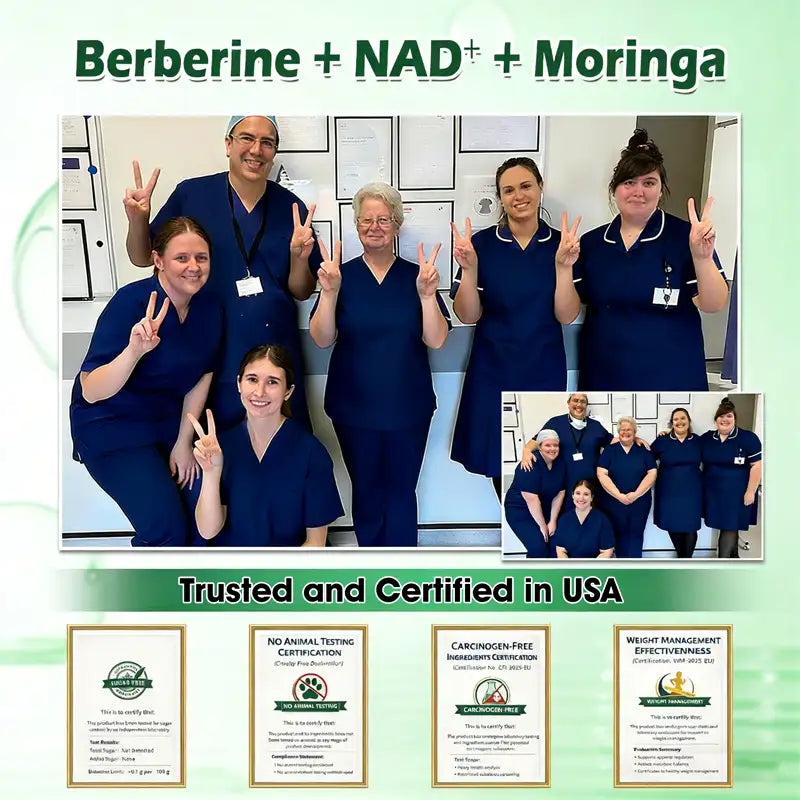 👨‍⚕️ Moringa · Berberine × NAD+ 10-in-1 Advanced Nano Microneedle Patch - Once Daily, Visible Results in 7 Days